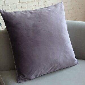 Muted Lavender Velvet Decorative Removable Cushion Cover